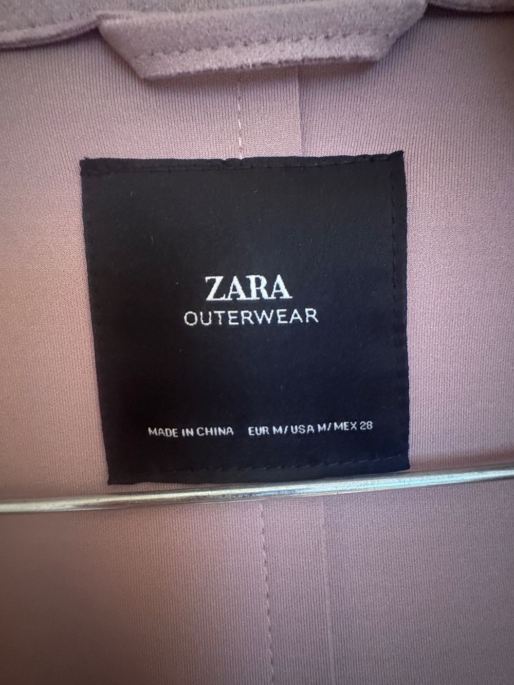 Zara: Buttery Soft Blush Pink Belted Trench Coat - Picture 3 of 3